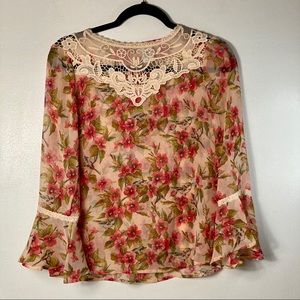 Disney LC Lauren Conrad Chiffon Blouse Size S